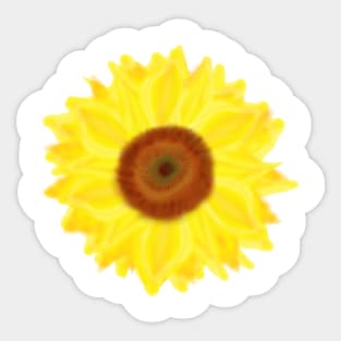 Sunny Sunflower (White Background) Sticker